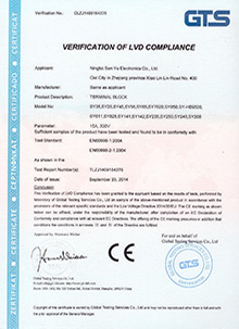 VERIFICATION OF LVD COMPLIANCE