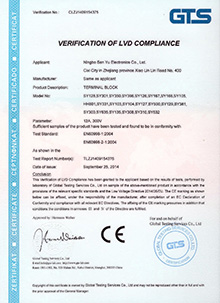 VERIFICATION OF LVD COMPLIANCE